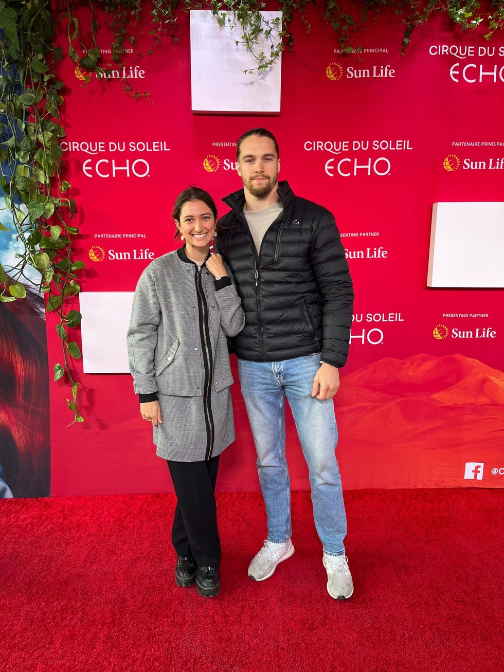 Marc-Antoine Dequoy et sa compagne Victoria.