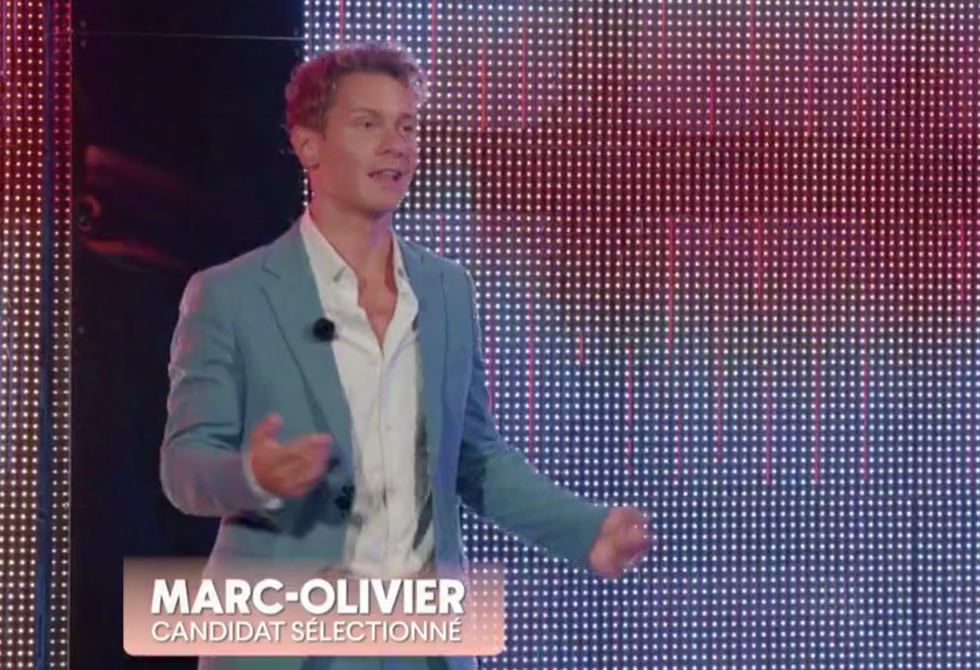 Marc-Olivier sur le tapis rouge.