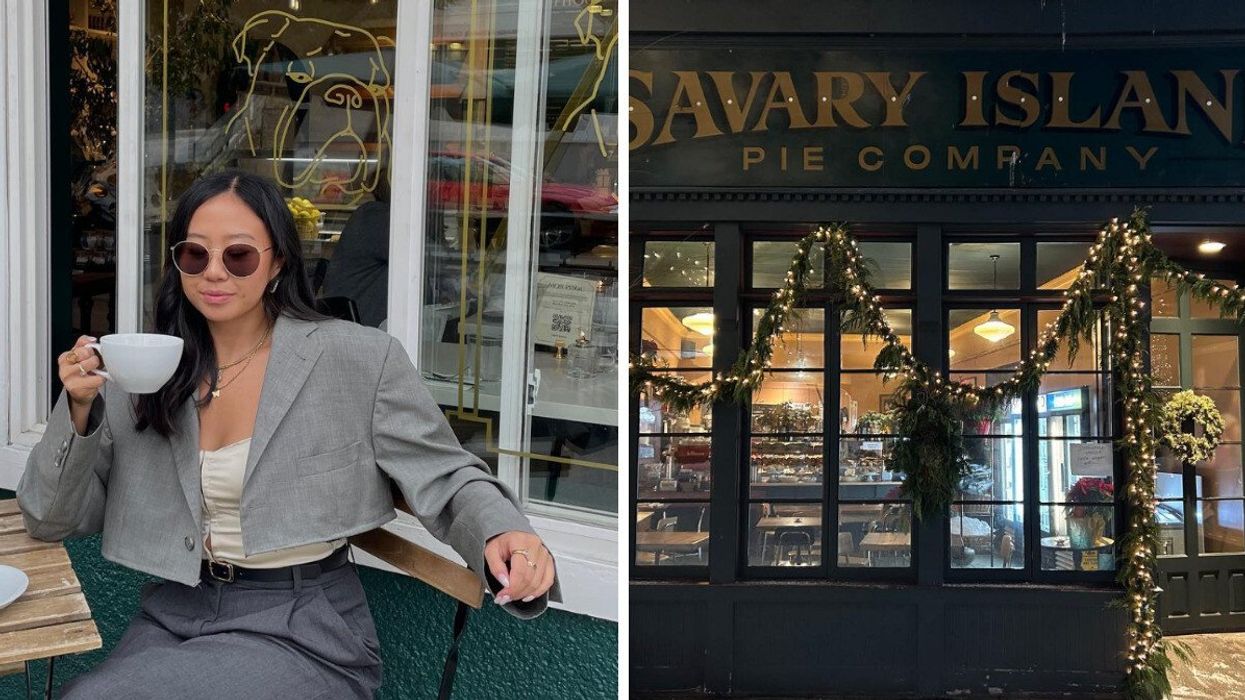 Marché Mon Pitou in Vancouver. Right: Savary Island Pie Company Vancouver.