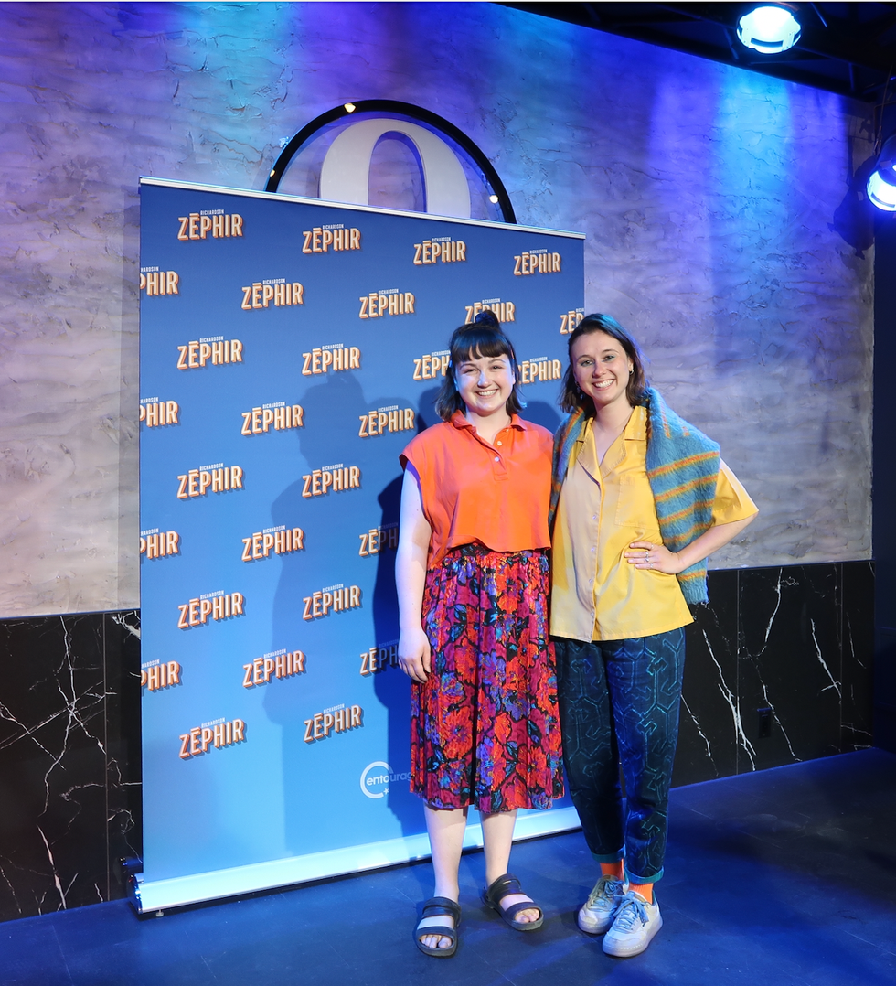 Marianne Verville et Aur\u00e9lie Fortin au premier one-man show de Richardson Z\u00e9phir.