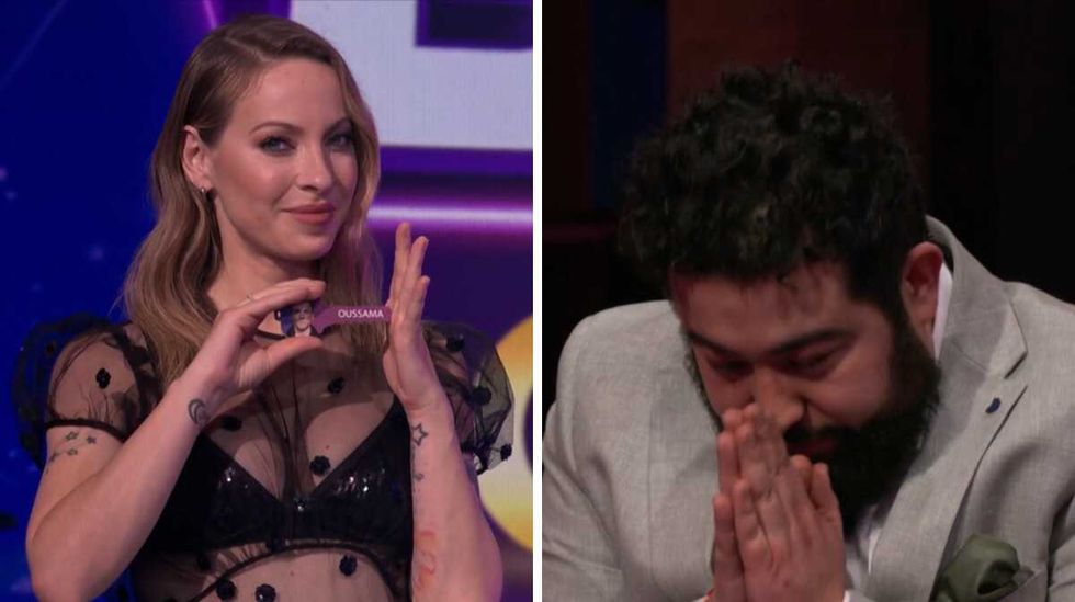 Marie-Mai pendant la finale de Big Brother C\u00e9l\u00e9brit\u00e9s. Droite : Oussama Fares \u00e0 Big Brother C\u00e9l\u00e9brit\u00e9s.