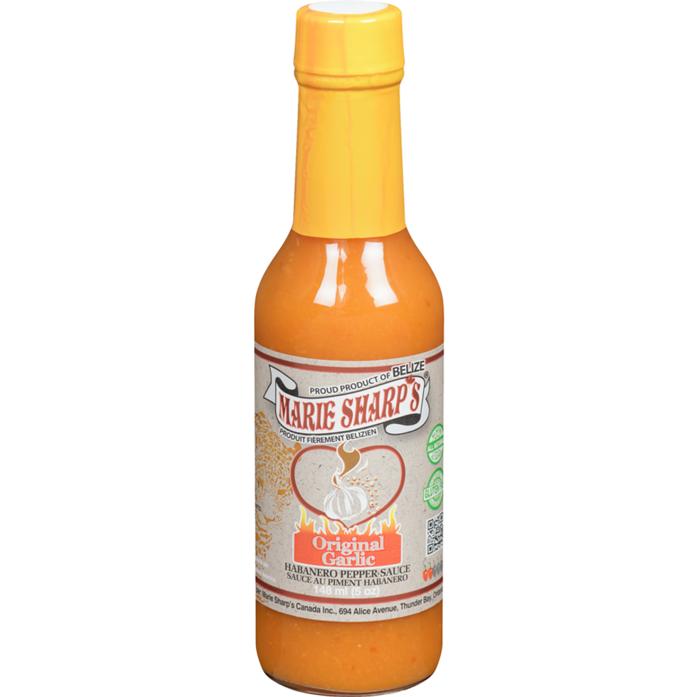 Marie Sharp's Original Garlic Habanero Pepper Sauce, 148 ml.