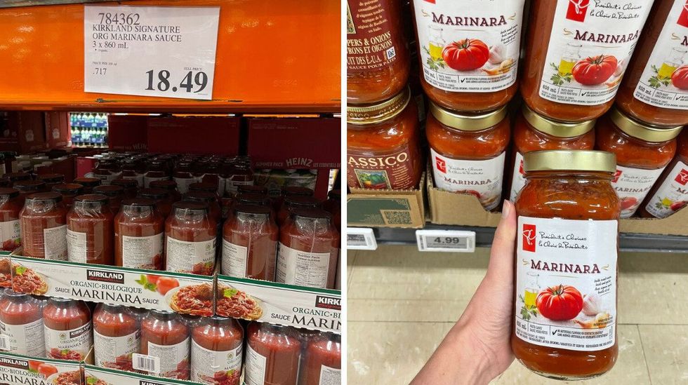 marinara sauce at costco and loblaws