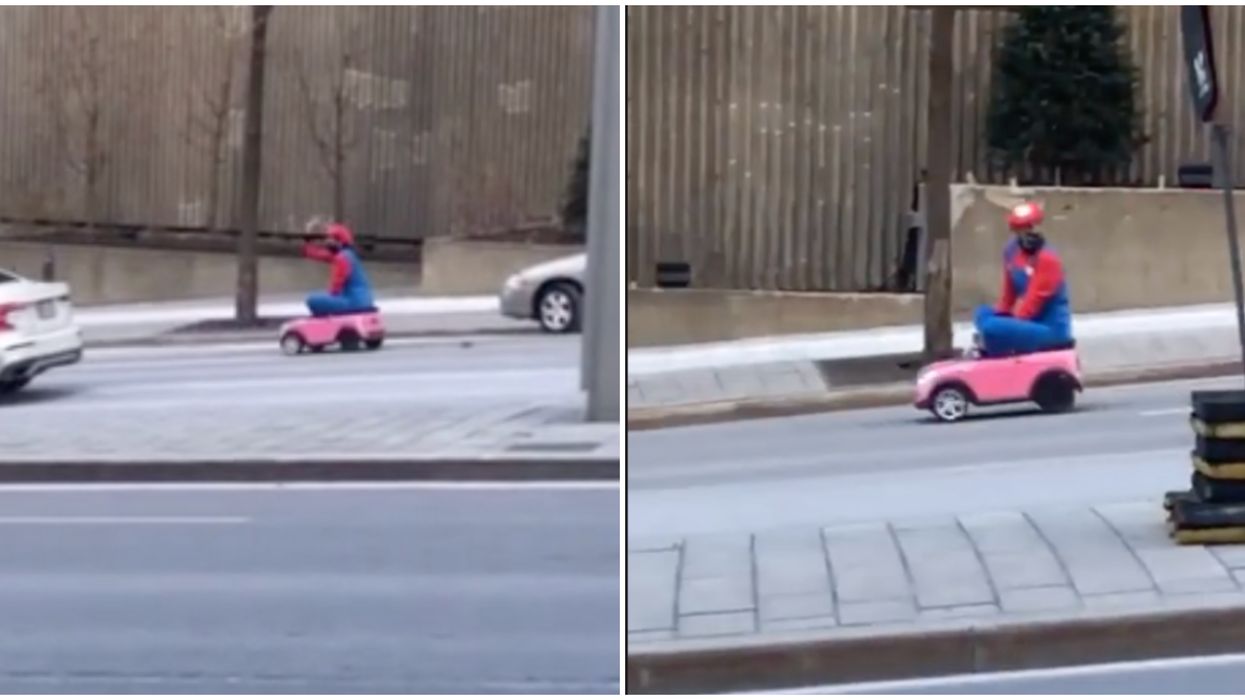 Mario Kart Montréal : Quelqu'un s'est déguisé et s'est promené dans les rues