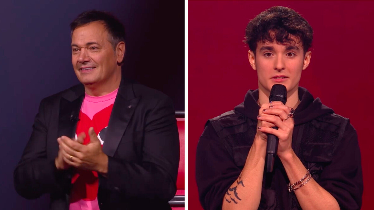 Mario Pelchat. Droite : Nathaël Young.