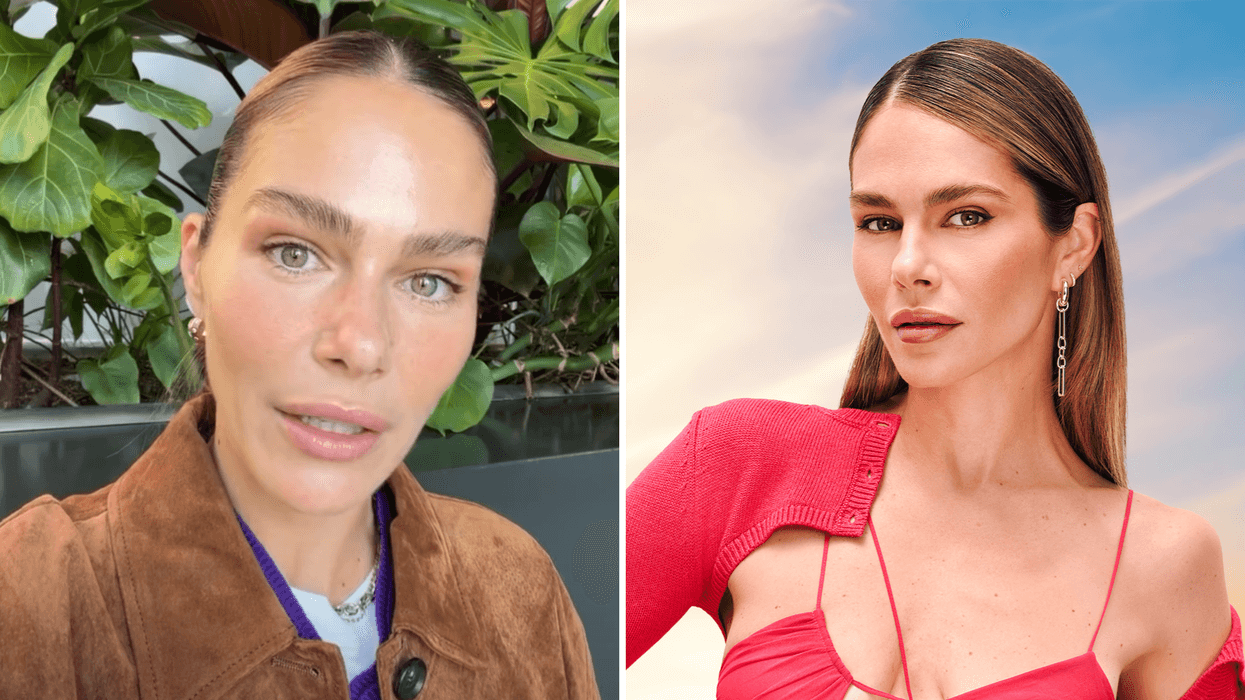 Maripier Morin. Droite : Maripier Morin.