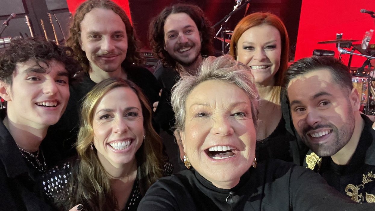 Marjo et son équipe à La Voix.