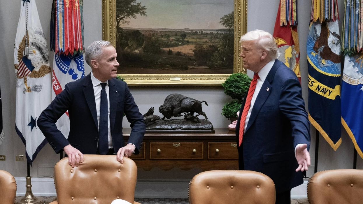 Mark Carney et Donald Trump.