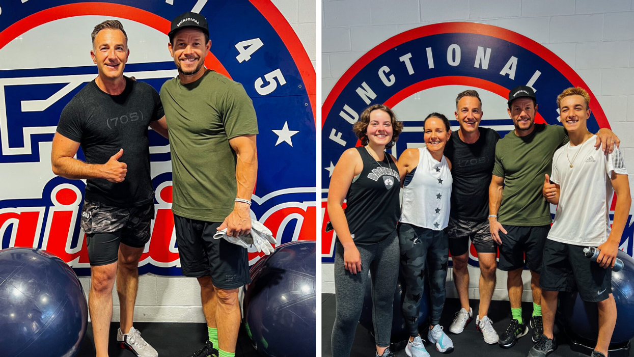 Mark Wahlberg at F45 Blue Mountain.