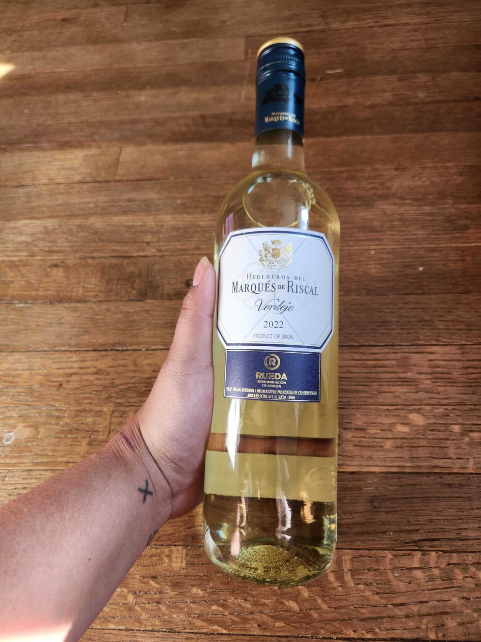 Marques De Riscal Rueda DO wine from the TIFF 2023 Bask-It-Style media preview.