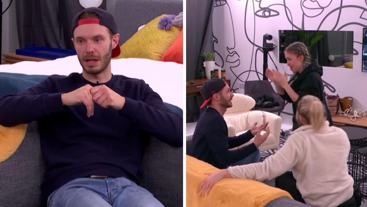 Martin Vachon à Big Brother Célébrités. Droite : Martin Vachon, Claudia Bouvette et Éléonore Lagacé à Big Brother Célébrités.