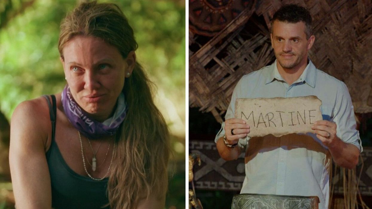 Martine de Survivor Québec. Droite : Patrice Bélanger.