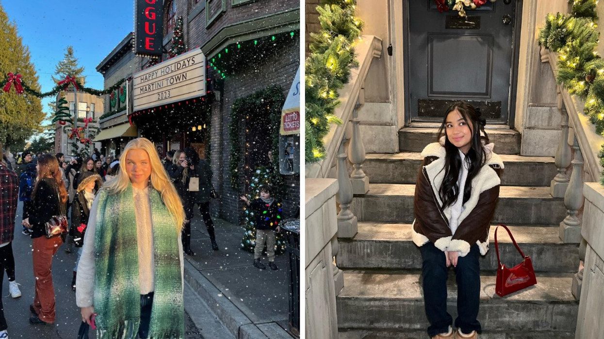 Martini Town in B.C. Right: Merry & Bright at Martini Town.