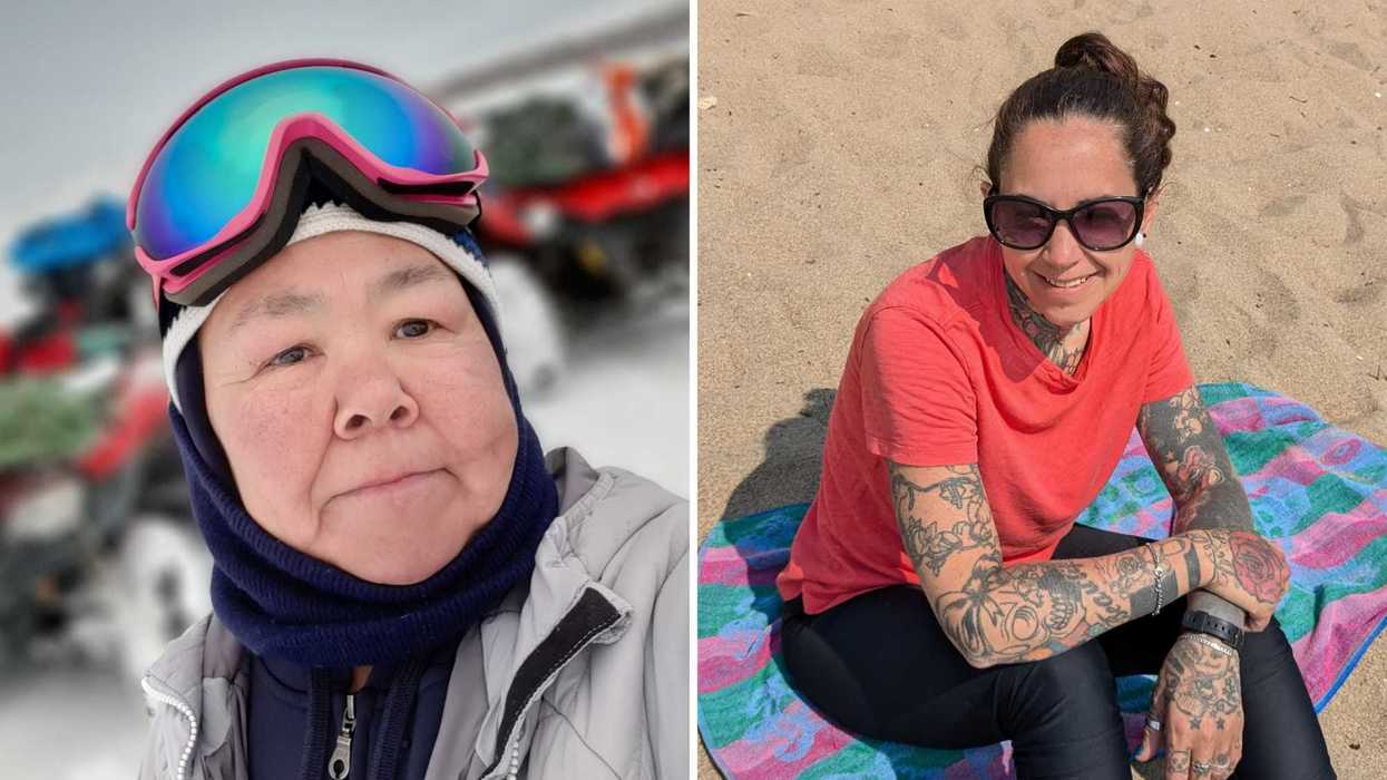 Mary Iqiquq Tukalak. Droite : Vero Champagne