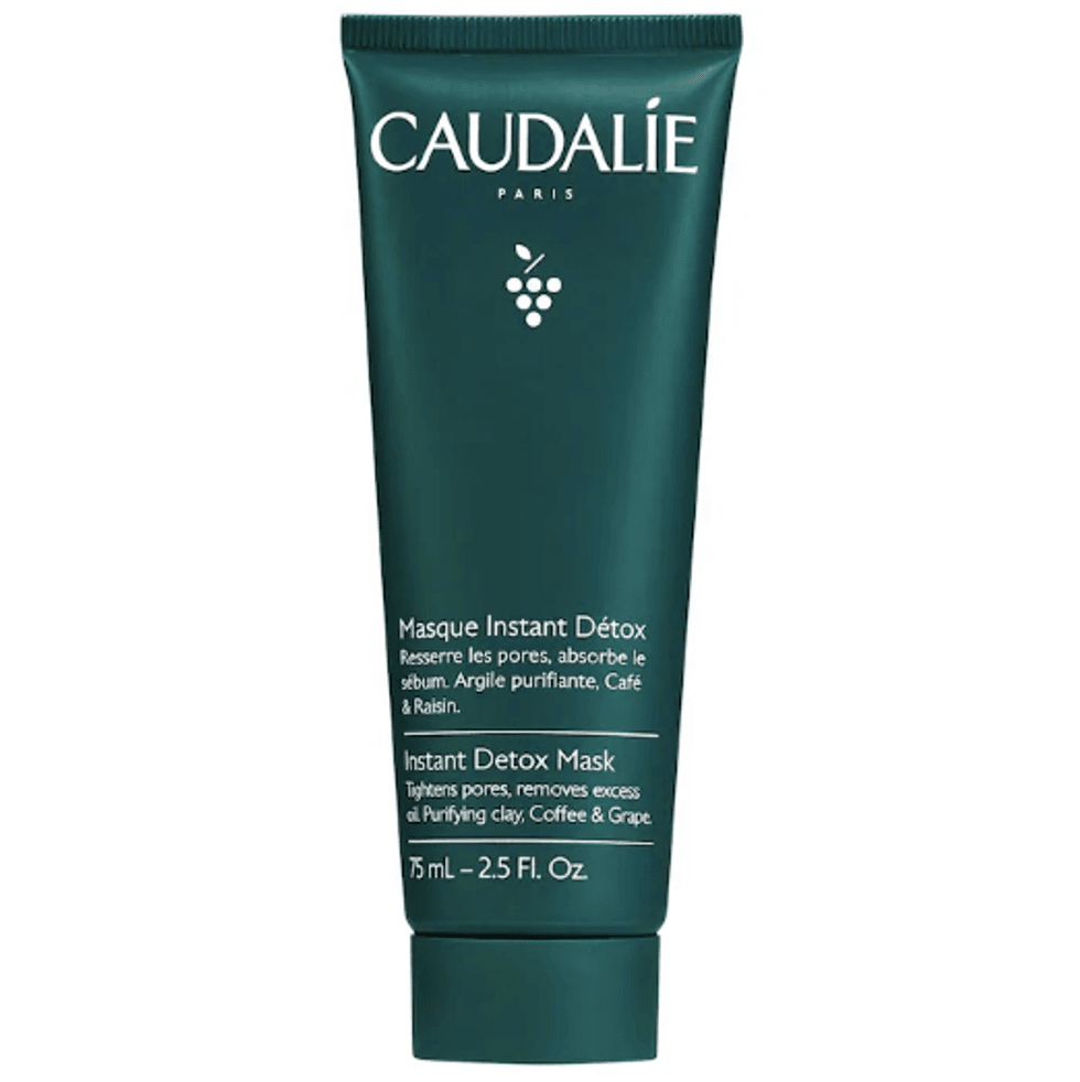 Masque d\u00e9tox instantan\u00e9 r\u00e9duisant les pores de Caudalie, vendu au Sephora.