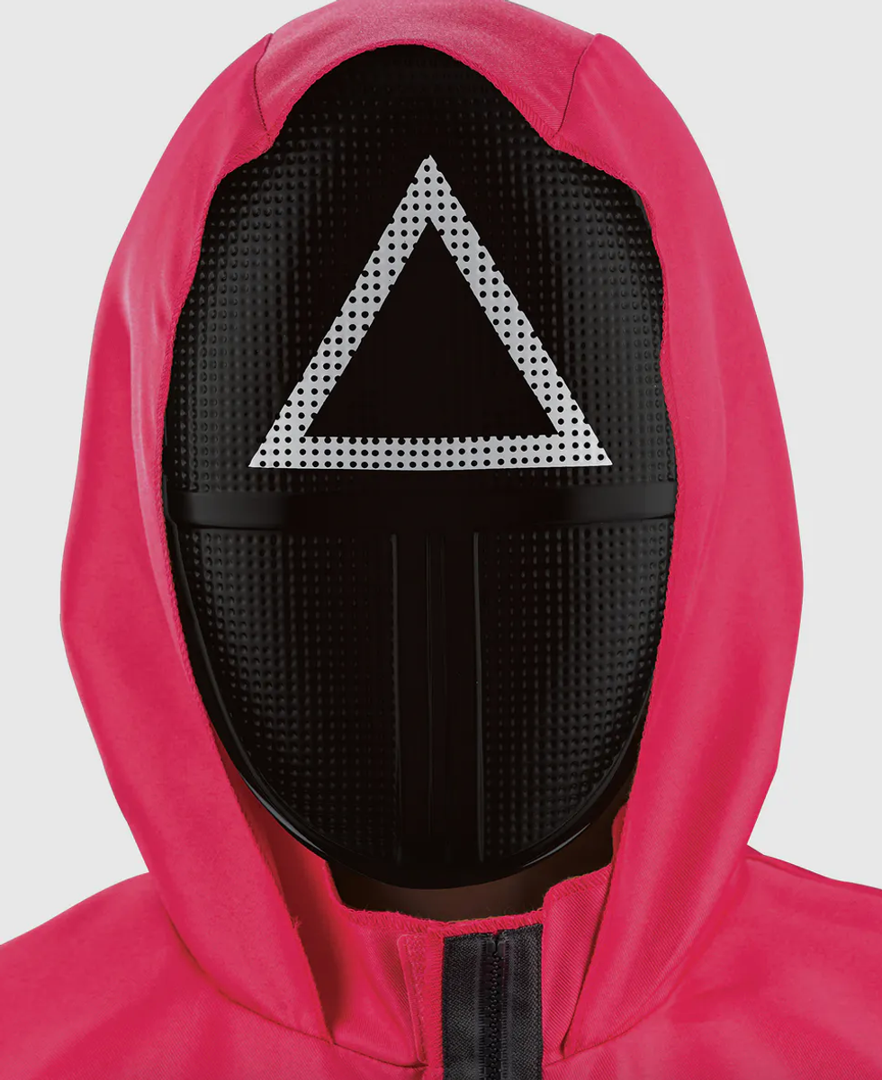 Masque des gardien.nes triangles.