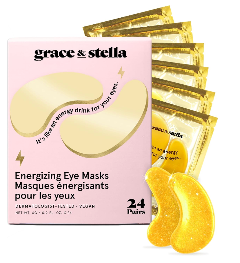 Masques \u00e9nergisants pour les yeux Grace & Stella.