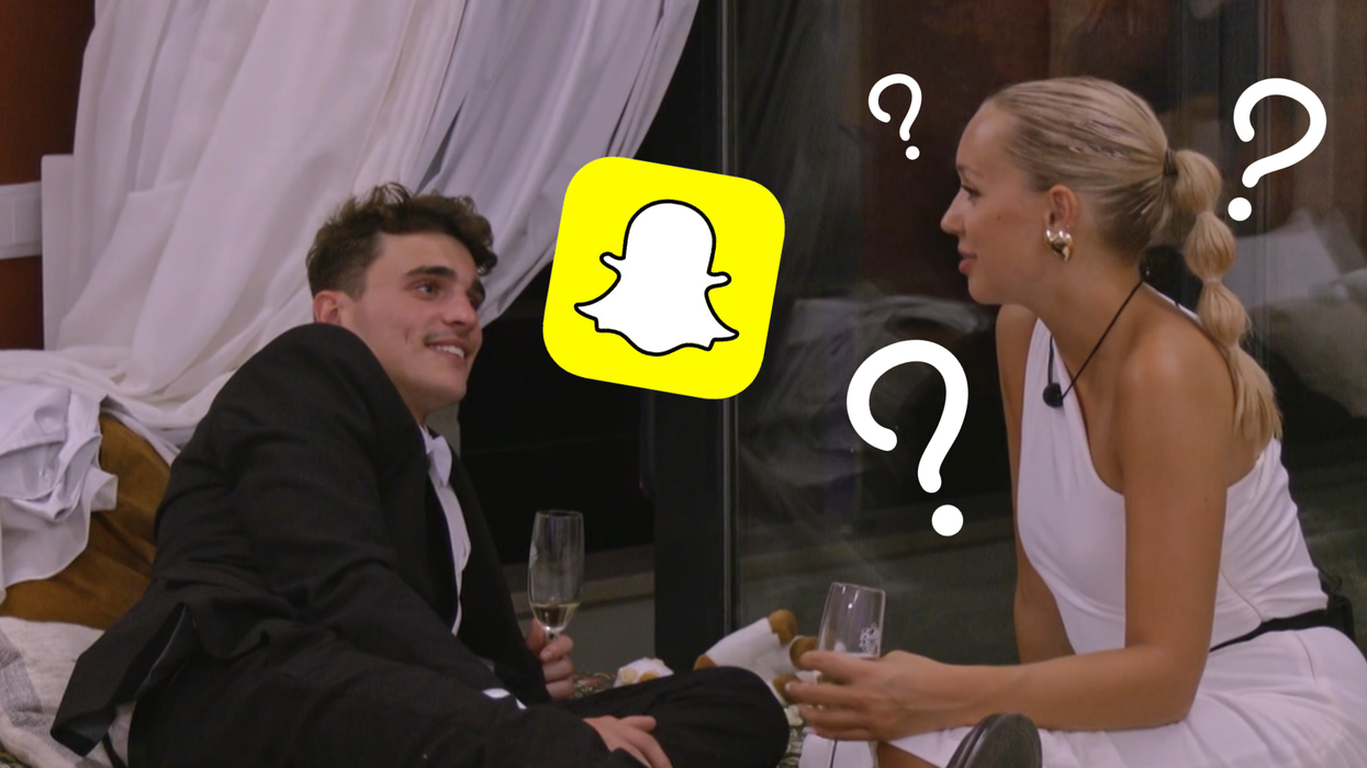 Math B et Céline à Occupation Double pendant la discussion du « Snapscore » Snapchat.