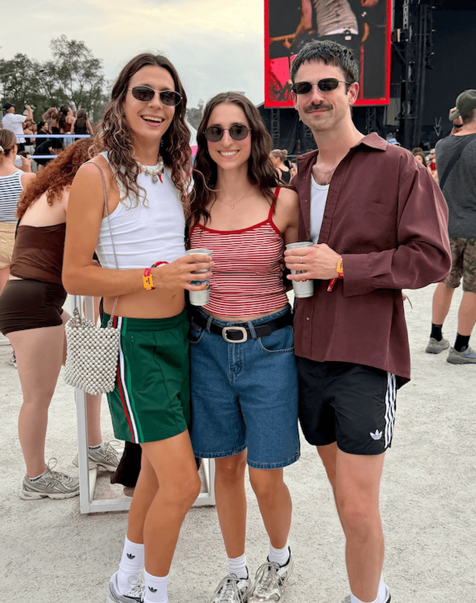 Maxence Garneau au festival Osheaga avec des amis.