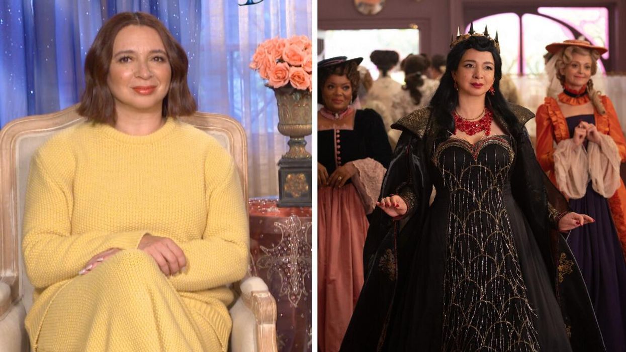 Maya Rudolph. Right: Maya Rudolph as Malvina Monroe in "Disenchanted."