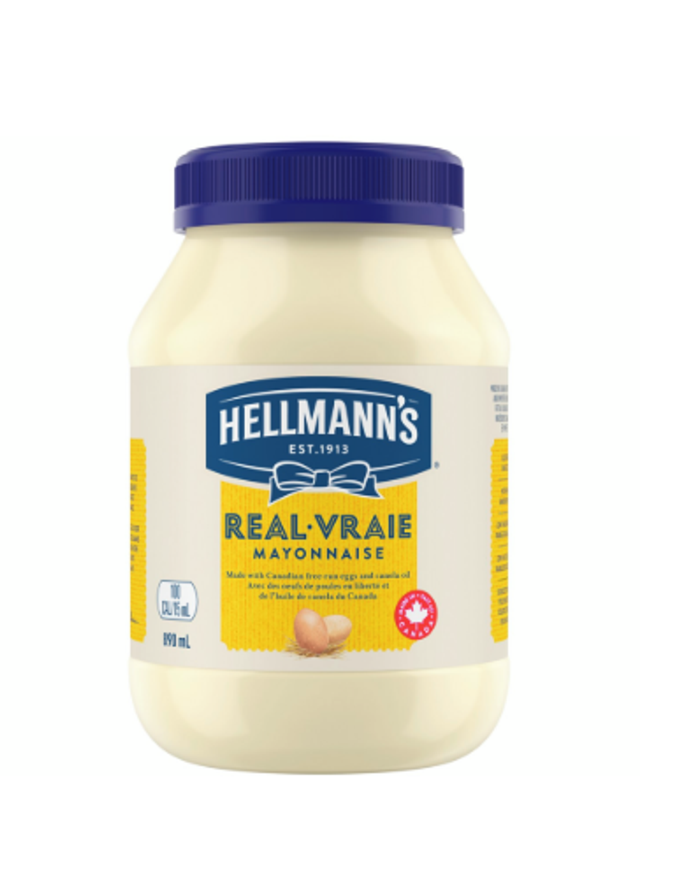 Mayonnaise Hellmann\u2019s en format 890 ml.