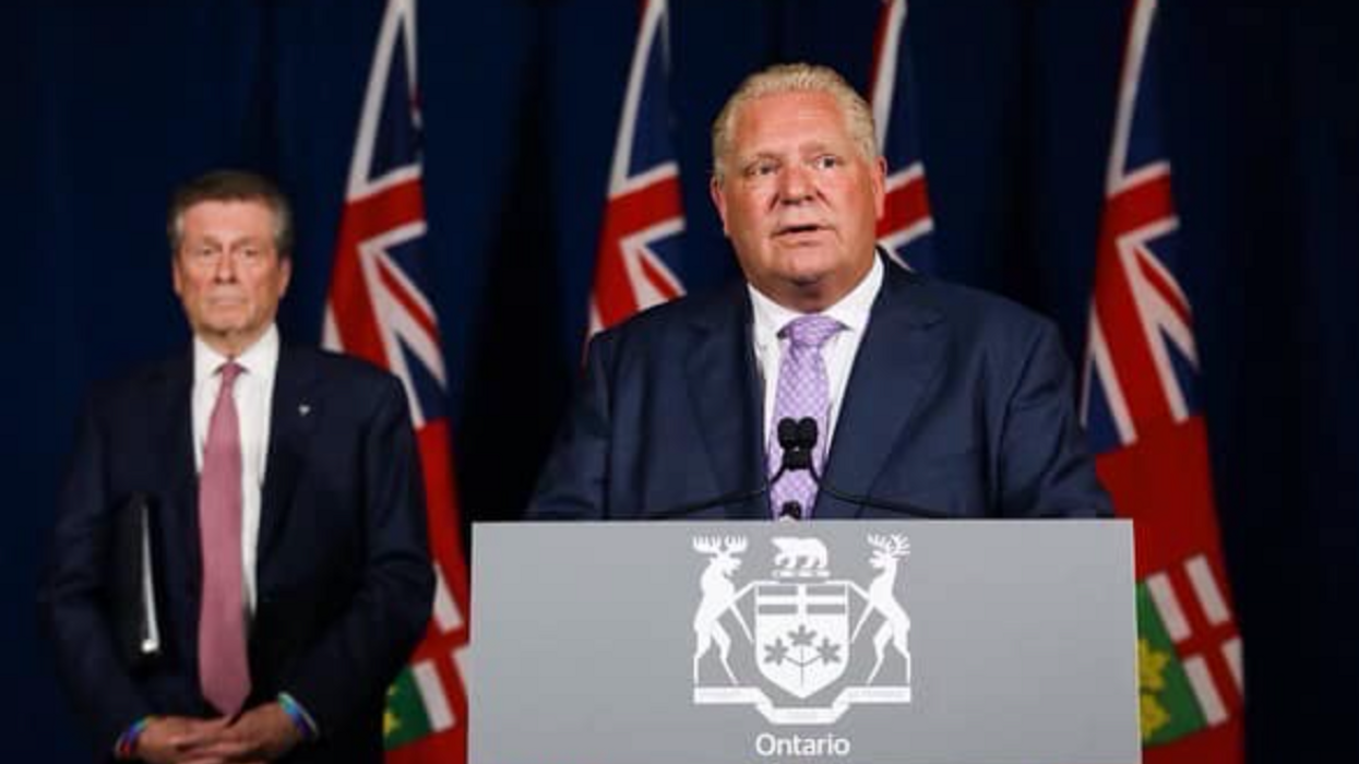 Mayor John Tory and Premier Doug Ford.