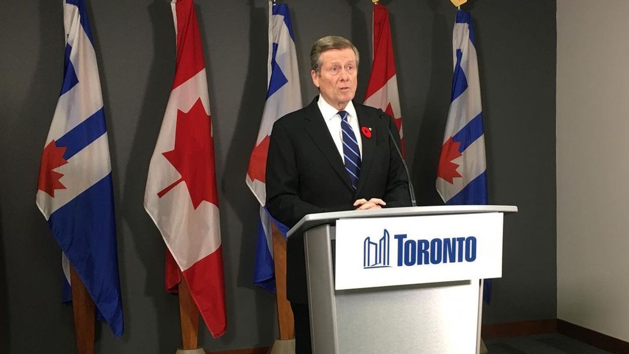 Mayor John Tory Is Calling For Toronto To Get Even More Restrictions In The Red Zone