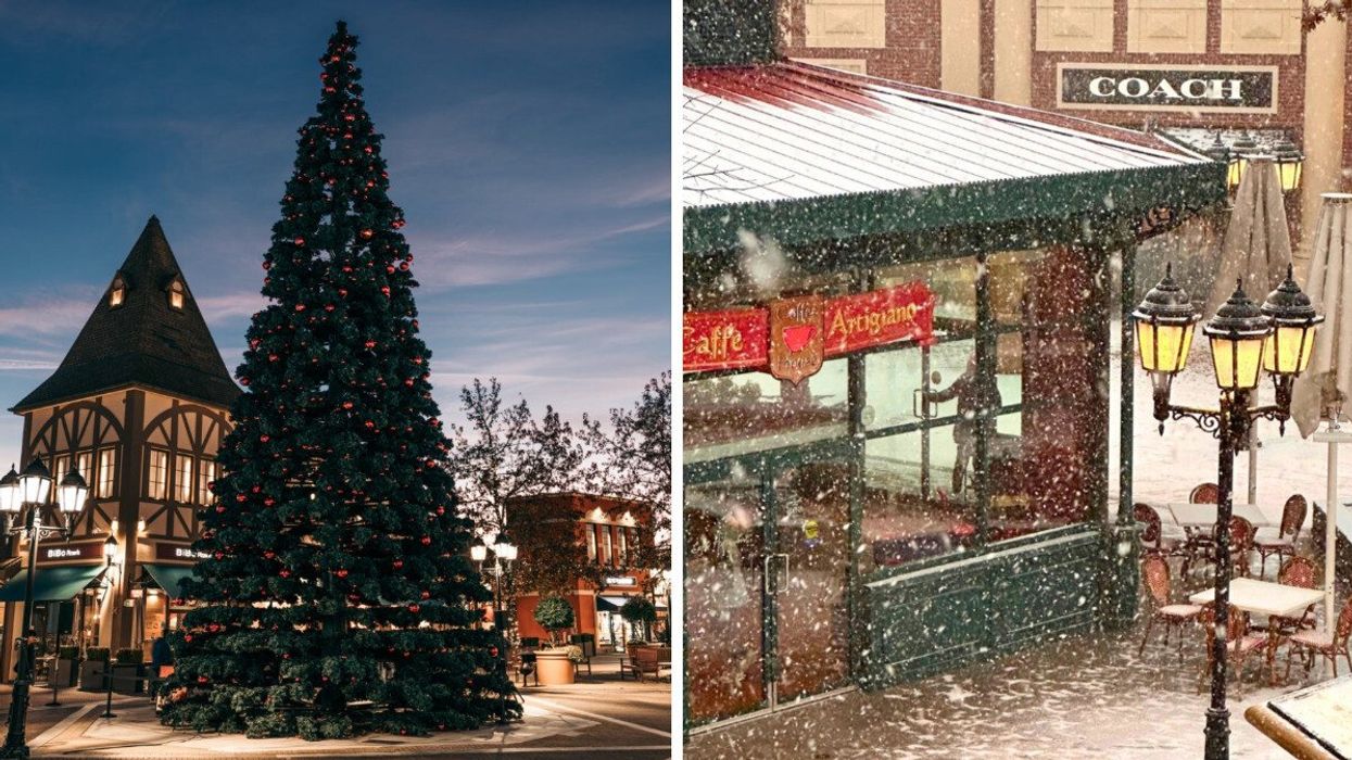 McArthurGlen Designer Outlet in Vancouver. Right: McArthurGlen Designer Outlet during the holidays.