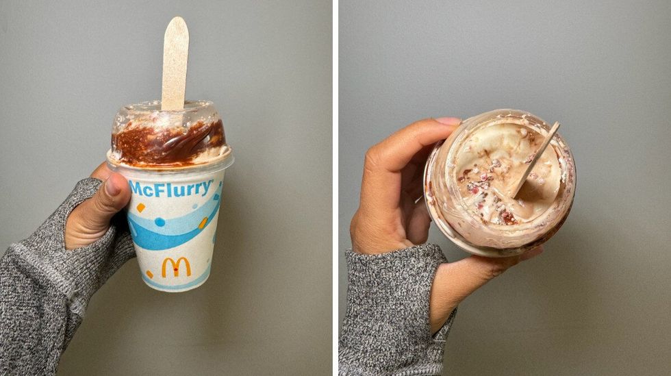 McDonald's Candy Cane Fudge McFlurry.