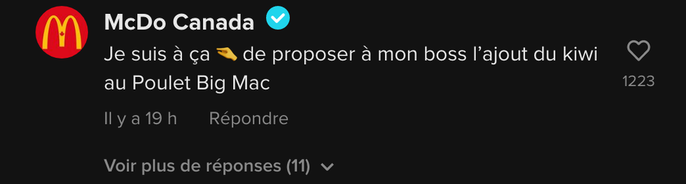 McDonald's commente la vid\u00e9o d'Arnaud Soly.