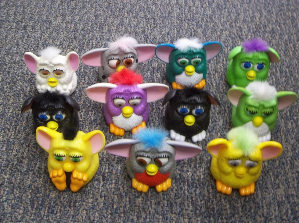 McDonald's Happy Meal Furbys from 1998.