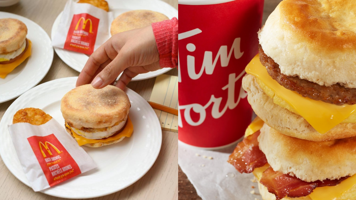 McDonald's Keeps Throwing Shade At Tim Hortons Over Their New 'Freshly Cracked Eggs'
