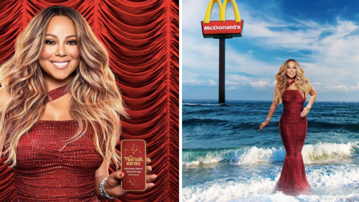 McDonald's Mariah Carey Menu Offers Free Food For 12 Days So WTF Is She Doing In The Ocean