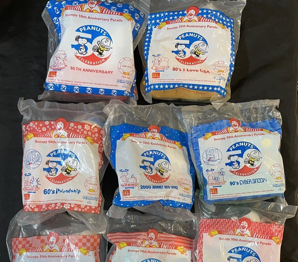 McDonald's Snoopy Happy Meal Toys from 2000.