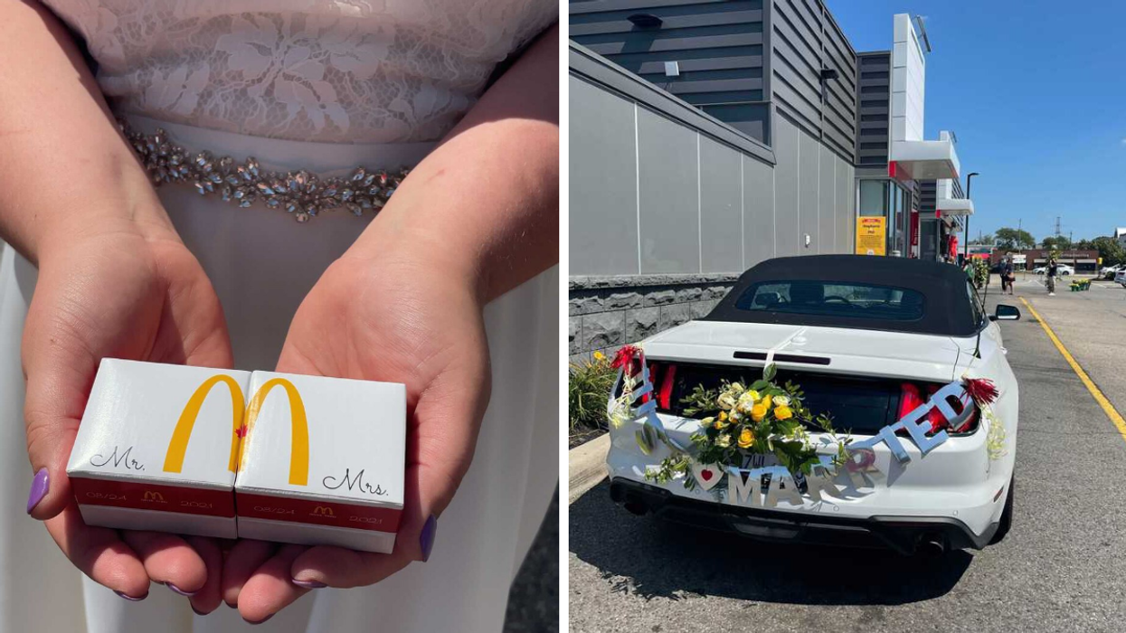 McDonald's Wedding In Ontario Happened Right At The Drive-Thru Window