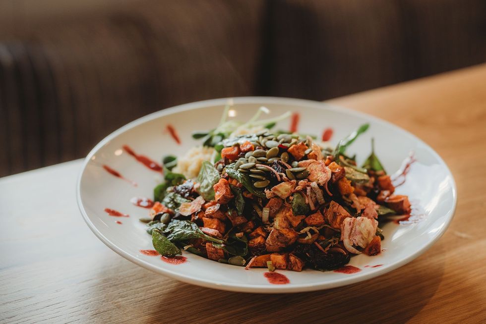 Meal at The Beach Motel.