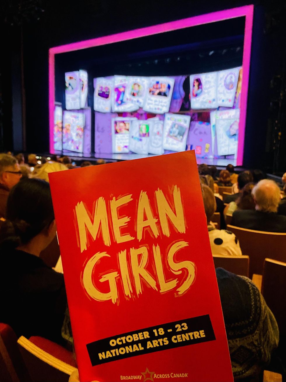 'Mean Girls' musical program in the National Arts Centre theatre.
