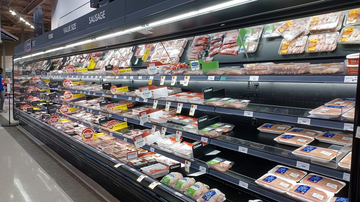 Meat department at a grocery store in Canada (illustrative).
