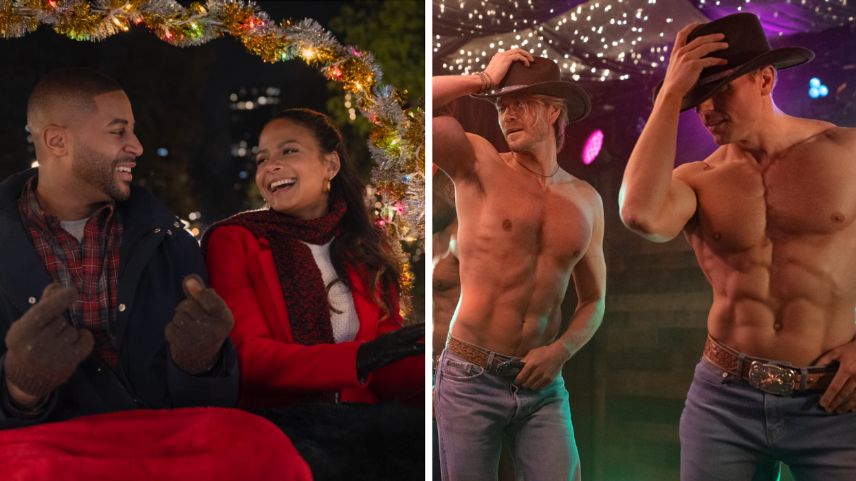 Meet Me Next Christmas sur Netflix. Droite : The Merry Gentlemen sur Netflix.