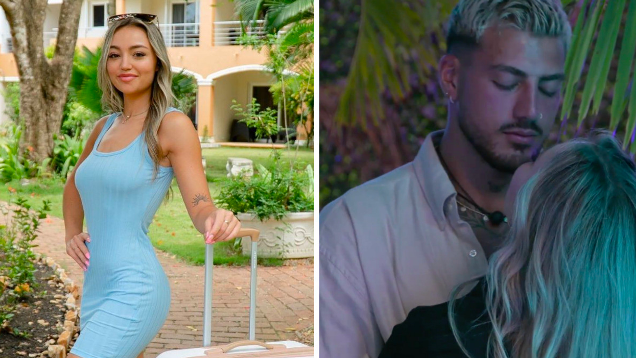 Megan de Casa Amor à L'île de l'amour. Droite : Shady et Megan à L'île de l'amour.