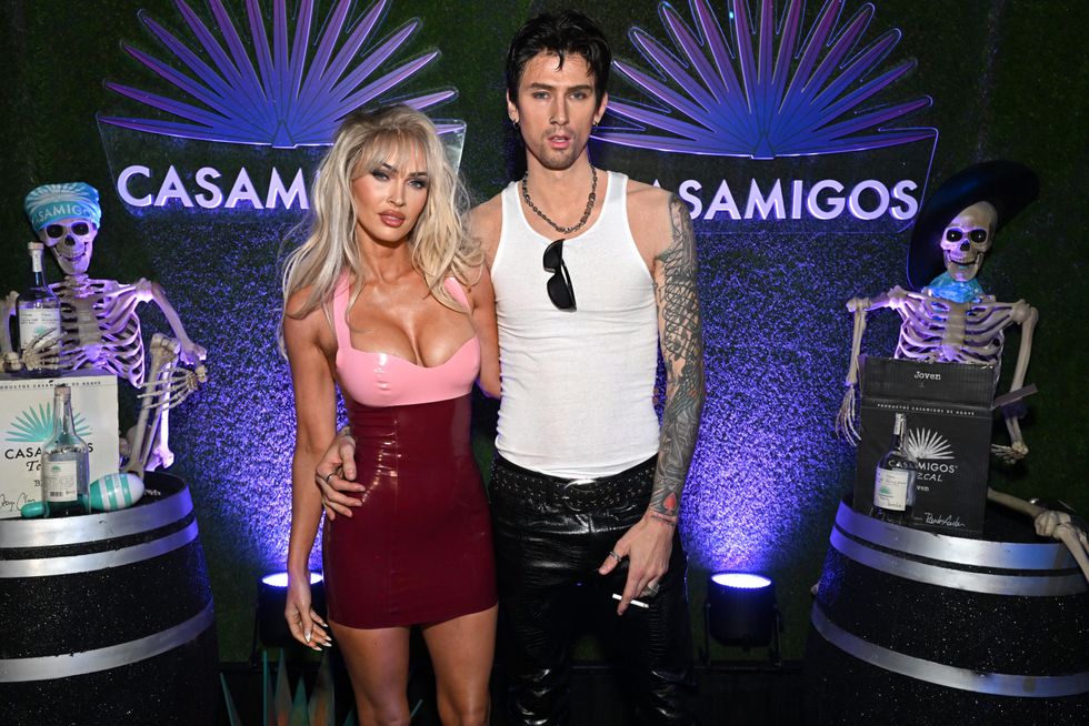 Megan Fox and Machine Gun Kelly at the 2022 Casamigos Halloween party.