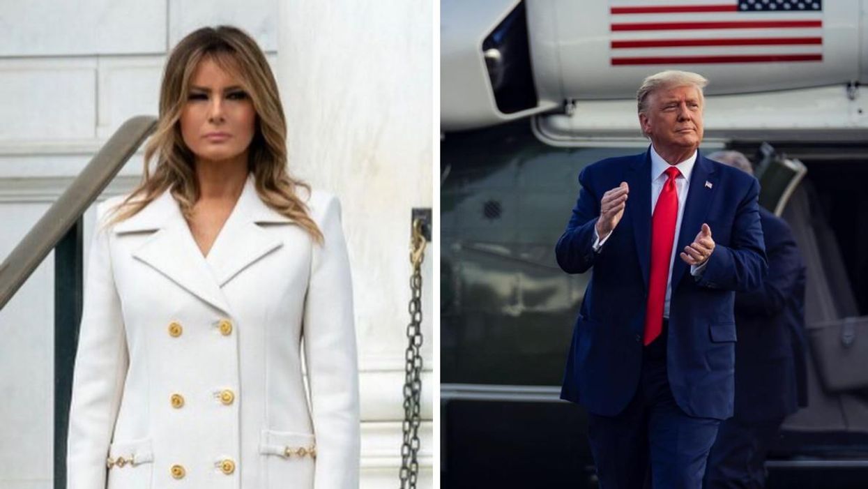 Melania Trump Has Gone Viral For Appearing To Give Her Husband The Cold Shoulder (VIDEO)