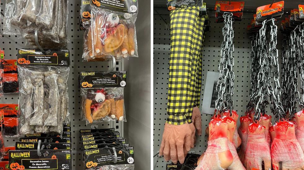 Membres d'humain au Dollarama.