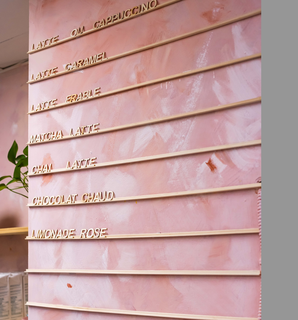 Menu du Valentina Caf\u00e9.