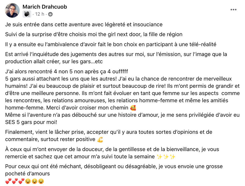MarieMichèle de 5 gars pour moi revient sur l'aventure et confie qu'elle a trouvé l'amour Narcity MarieMichèle de 5 gars pour moi revient sur l'aventure et confie qu'elle a trouvé l'amour Narcity