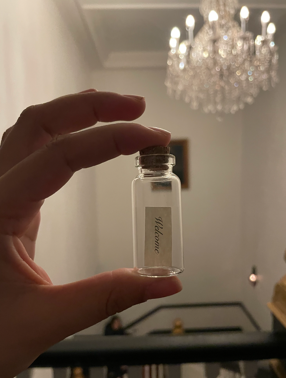 Message in a bottle.