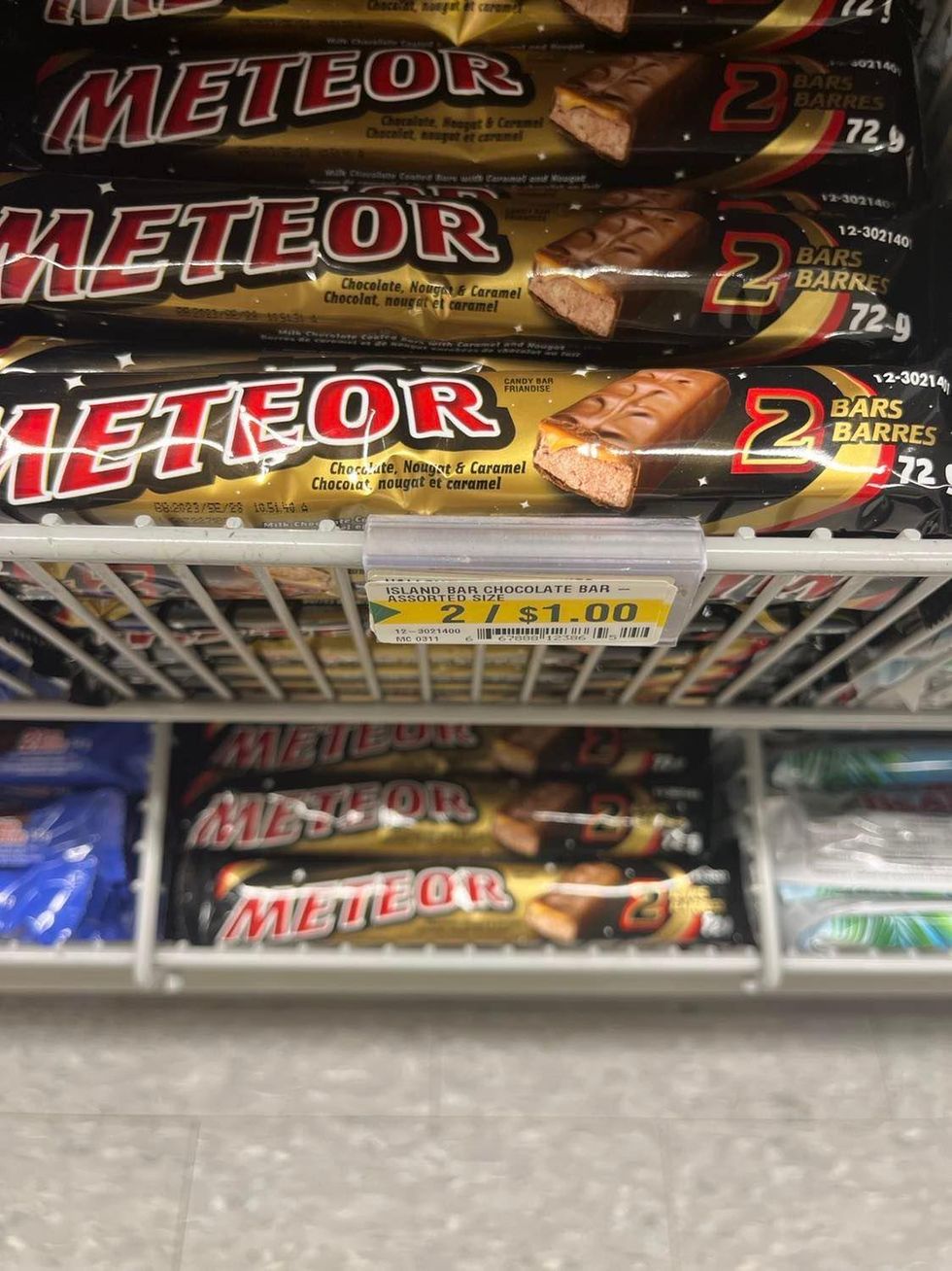 Meteor chocolate bar.