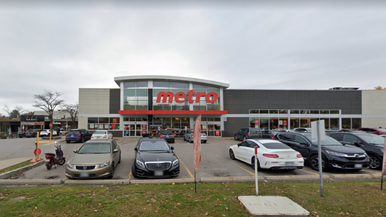 Metro store parking lot.