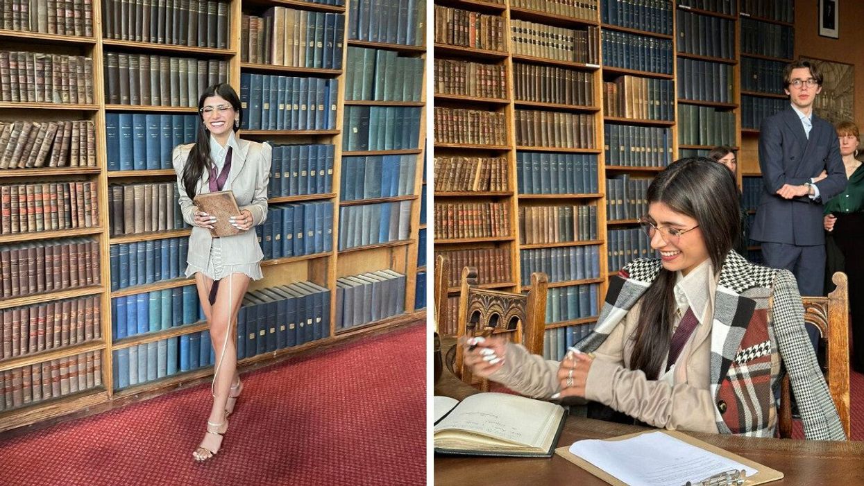 Mia Khalifa at Oxford University.