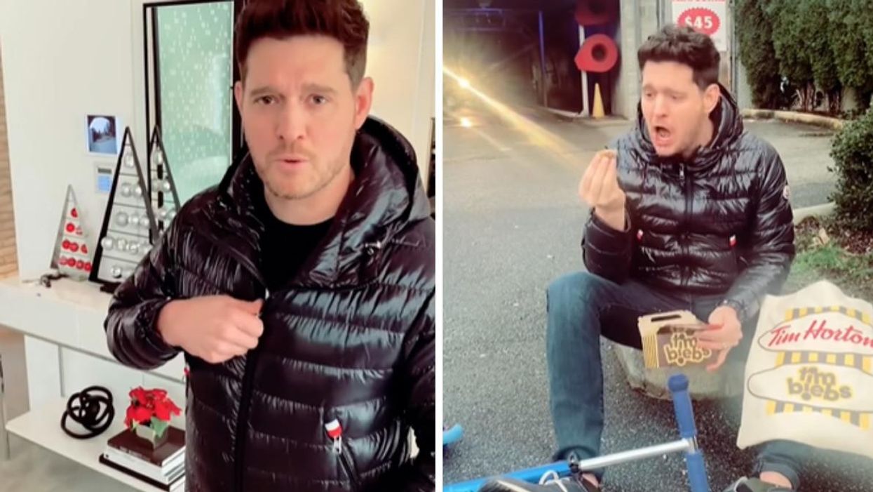 Michael Bublé Finally Tried Timbiebs & He Started Screaming Justin Bieber Lyrics (VIDEO)